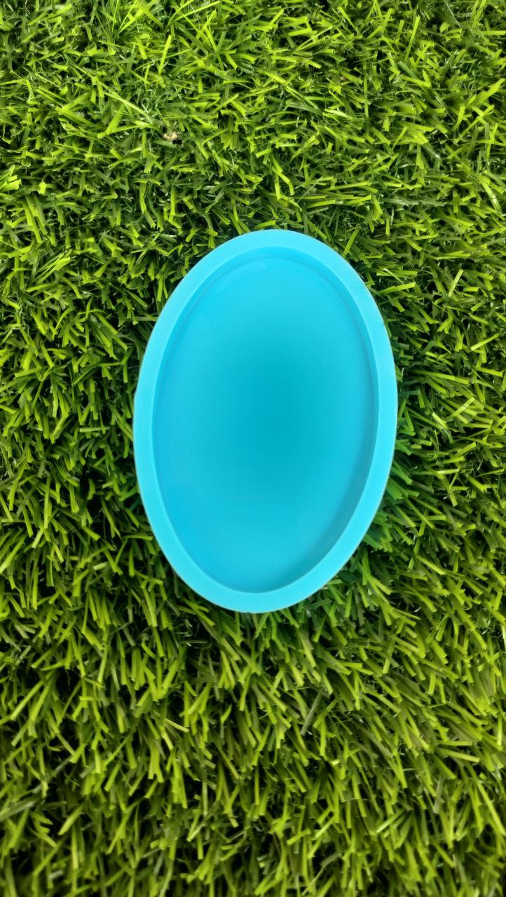 4  inches Oval Mold - Blue