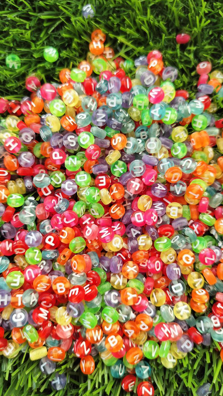 Alphabet Beads - Multi colour