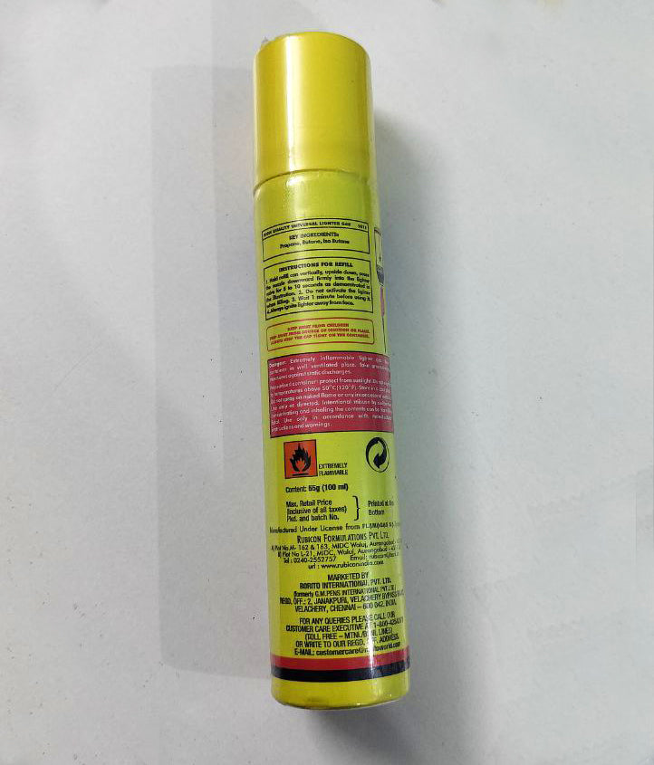 Gas refill cylinder for lighter