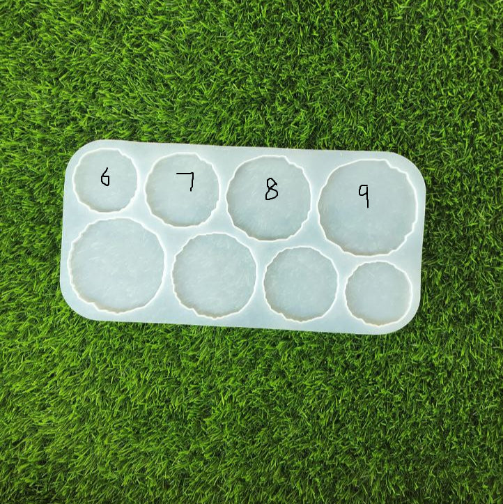 Agate mould - Round 8 in 1
