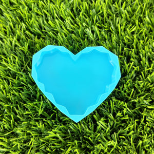 3 inches Heart shape Keychain Blue Mold
