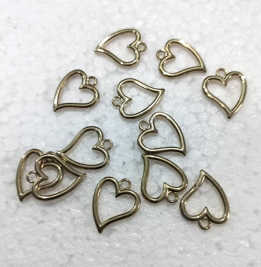 Curved heart - Gold