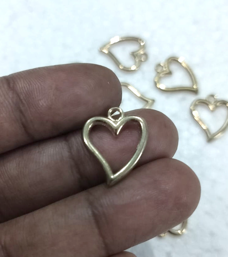 Curved heart - Gold