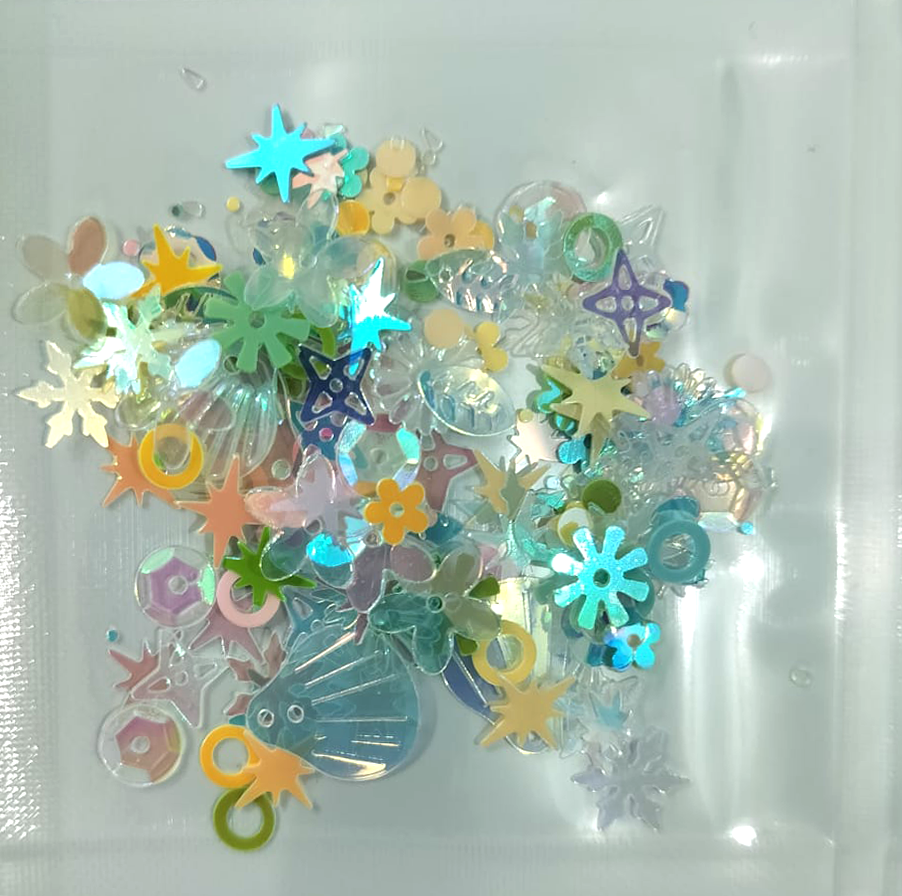 Chunks shapes multi color