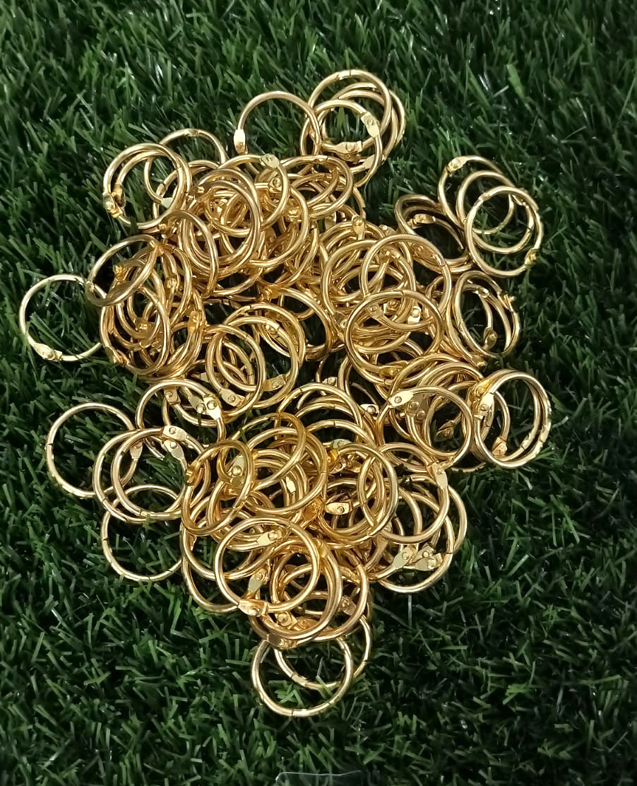 Gold book rings
